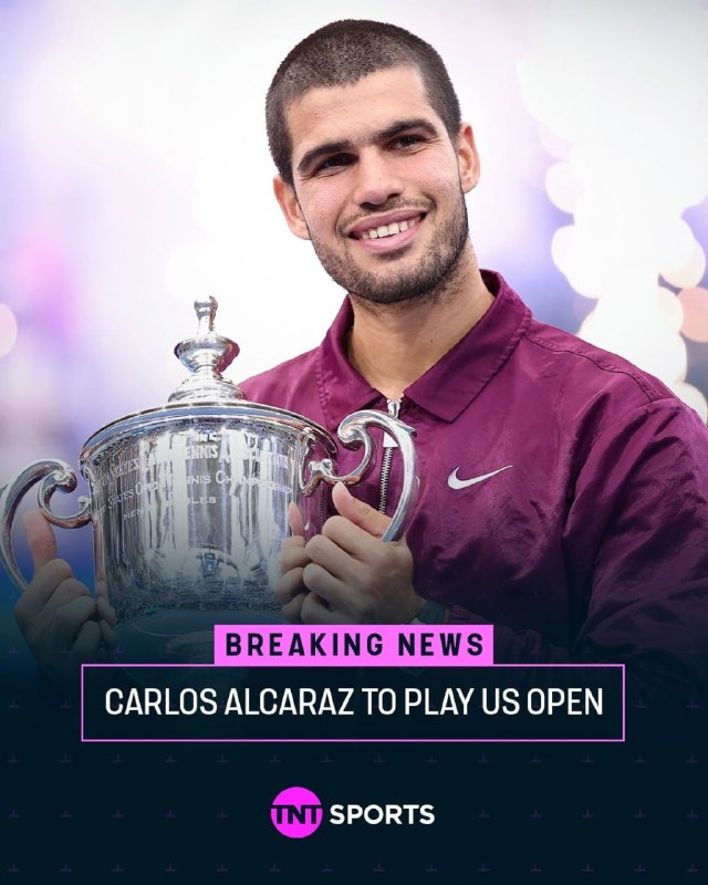 ورزش سه ✔: ⌛ بازگشت کارلیتوس به زمین تنیس؛🎾 حضور کارلوس آلکاراز برای دفاع از عنوان قهرمانی🎾 ستاره اسپانیایی دنیای #تنیس که 4 ماهی ب