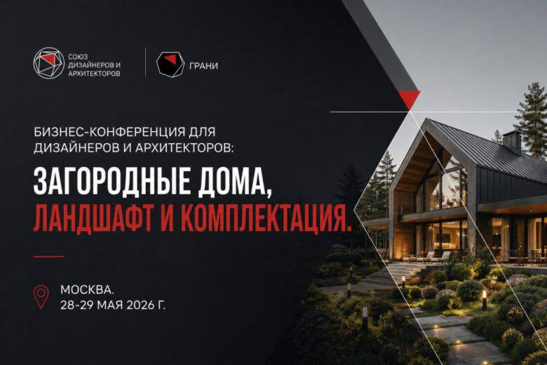 СОБЫТИЯ Конференция для дизайнеров и архитекторов Грани дизайна загородные дома, ландшафт и комплектация В Москве 28 29 мая 2026 года пройдёт двухд... - изображение 1 - дизайна, конференция, дизайнеров