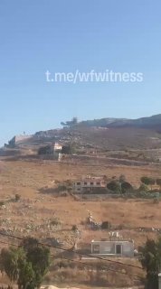 ️🇱🇧🇮🇱 הפצצת ארטילריה ישראלית כוונה לפאתי כפר רומן בדרום לבנון.
