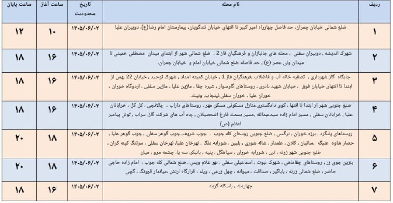 🌹مردم ایوانغرب🌹: 🔊اطلاعیه به اطلاع مردم شریف شهرستان ایوان می رساند در راستای مدیریت بار مناطق یاد شده روز دوشنبه مورخه‌ی ۰۲ شهریور ماه ب