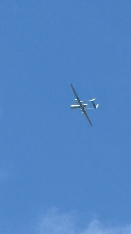 An occupation drone flies at a low altitude in the skies of Gaza City and the north