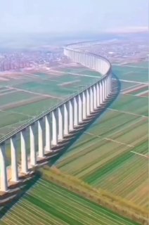 The Fenghe Bridge is part of a major highway connecting China and Mongolia.