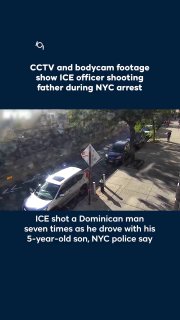 New York police have released CCTV and body camera footage showing the moment federal immigration officers opened fire on a Dominican man during an arrest in New York.
