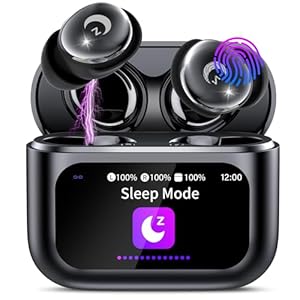 Bluetooth Kopfhörer Mini 48 Std Schlafkopfhörer Bluetooth 5 4 mit Touchscreen 2026 Neue in Ear Kopfhörer Kabellos mit ENC Noise Cancelling IPX7 Ohrhörer Immersiver Deep Bass Earbuds mit 5 EQ-Modu