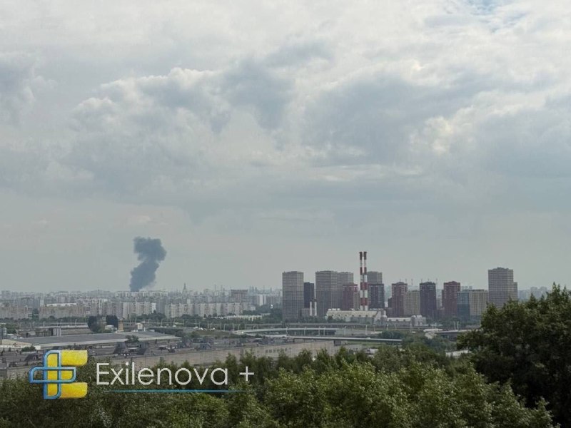 Planet Labs satellite imagery from July 9 shows a tanker burning near the Kerch Strait and a second vessel about 10 km away with visible damage after Ukrainian drone strikes on Russia’s shadow fleet.