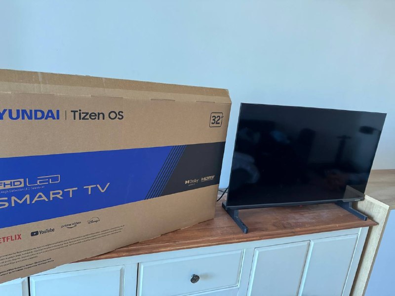 Смарт TV, 32», HYUDAI (SAMSUNG) Full HD, OS Tizen, (новая опер.система, как в ноуте, тв тоже отличают — фото 1