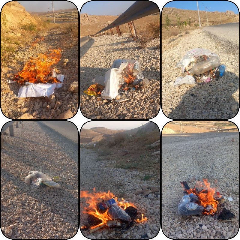 حامیان محیط زیست گروس: پاکسازی مسیر جاده کوهستان پارک نسار توسط انجمن پاکبانان طبیعت گروس و امحاء چند کیسه زباله و پسماند.سوم شهریور۴۰۵ 