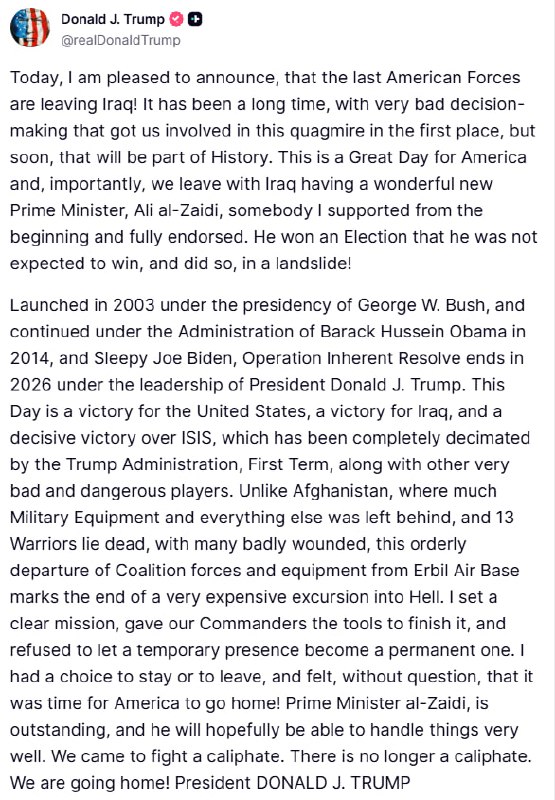Trump on Iraq: