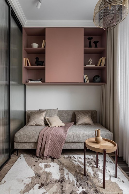 Этот интерьер - доказательство того, что площадь не определяет возможности. На 38 квадратных метрах дизайнер-декоратор Сара Михайлова разместила дв... - изображение 2 - интерьер, две, telegram