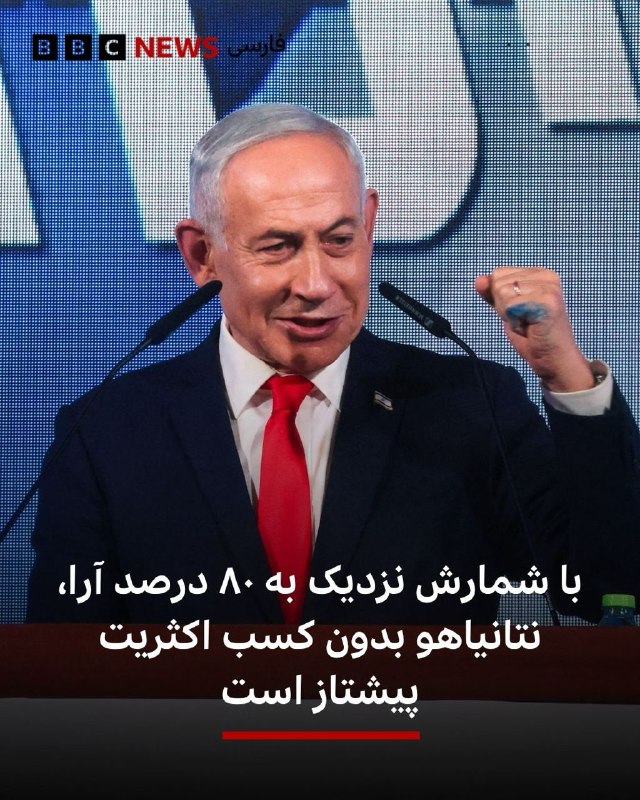 ספירת הקולות בבחירות בישראל עדיין נמשכת ועד כה יותר מ-77% מהקולות נספרו. לגוש בנימין נתניהו יש עדיין 54 מנד…