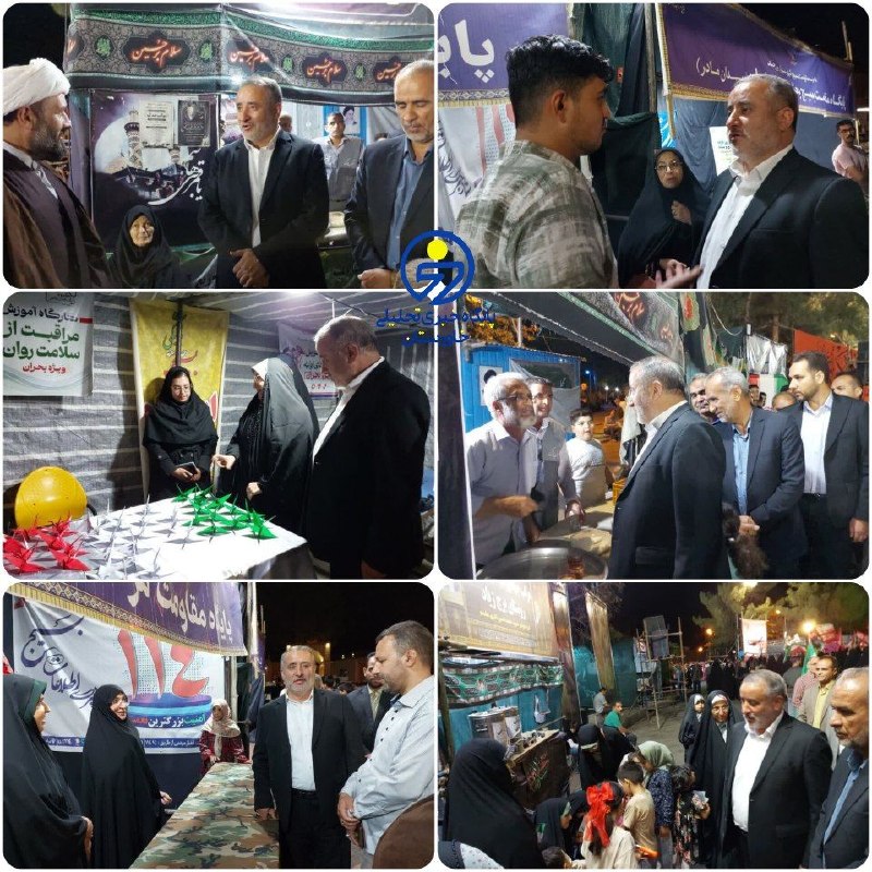 خاورستان: 🔻در امتداد میدان، تا خیمه‌های خدمت🔸یکصد و شصت و هشتمین شب میدان داری مردم با حضور استاندار خراسان جنوبی همراه شد.🌔 با #خ