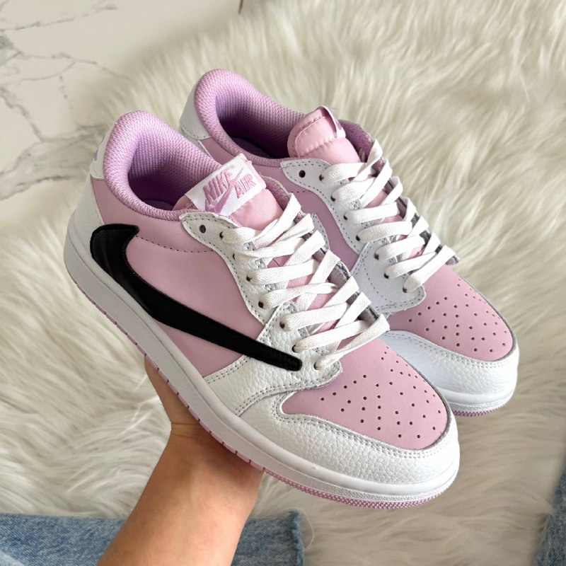 Jordan Jordan 1 Low Travis Scott Lilac White Black, фото 3