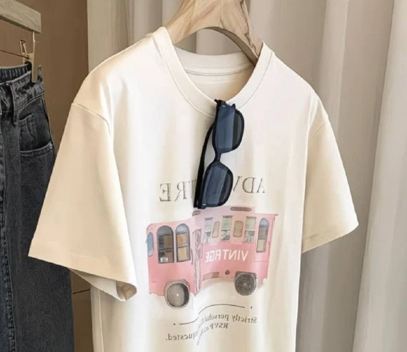 Футболка молочного цвета — фото 1