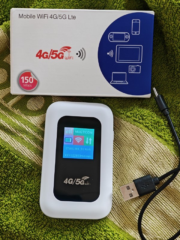 Модем роутер. Вставляется симка и раздет интернет. Маленькая удобная. Работает идеально. Поддержива — фото 1