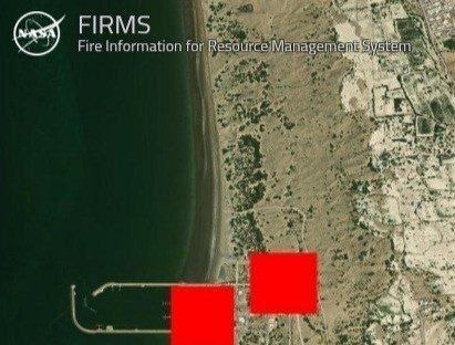 🔴 שריפה בנמל סיריק ומתקנים ומגדל תקשורת לאחר התקפות ארה"ב