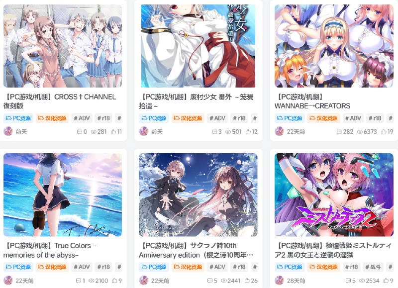 🆔  网站名称：NekoGAL⭐  网站功能：游戏下载📁  网站简介：一个专注于Galgame（美少女游戏）资源分享的平台，可以在网站上寻找各种类型的Galgame，包括汉化版和翻译版，同时也可以参与论坛讨论，分享和请求游戏资源