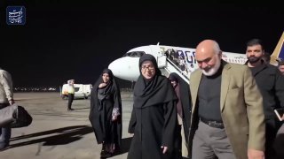 פאטמה מוהג'ראני, דובר הממשלה, נכנס לחוזסטן מטעם המשלחת הממשלתית.