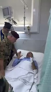The Jordanian king visits the wounded at the Prince Ali bin Hussein military hospital in Karak after the armed militant attack on a church.
