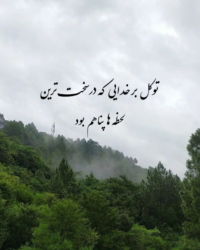 [ خدا ]: توکل بر خدایی که در سخت ترینلحظه ها پناهم بود@Khoda