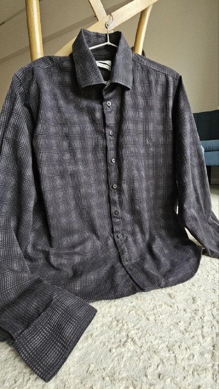 Винтажная рубашка Yves Saint Laurent 90s–00s размер L — 100 gel — фото 1