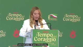 Italian Prime Minister Meloni: