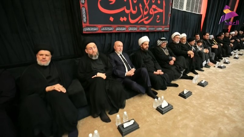 תמונות: "עסאיב אהל אל-חק" פתחה את מועצת האבל החוסיינית בבגדאד