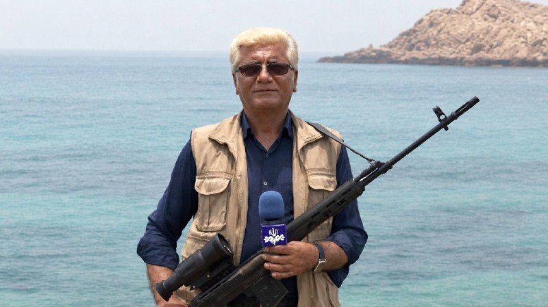— 🇮🇷/🇺🇸 כתבת הטלוויזיה הממלכתית האיראנית ליד מיצר הורמוז