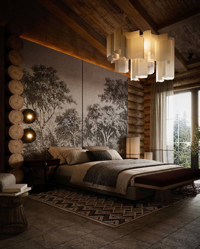 Дизайн уютной спальни в загородном доме Дизайн - Анастасии Ковалёвой - изображение 1 - дизайн, уютной, спальни