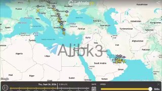 The US transfers a large number of strategic refueling planes and C-17 military transport planes to the Middle East, with a number of these planes being monitored and landing in the Israeli entity.