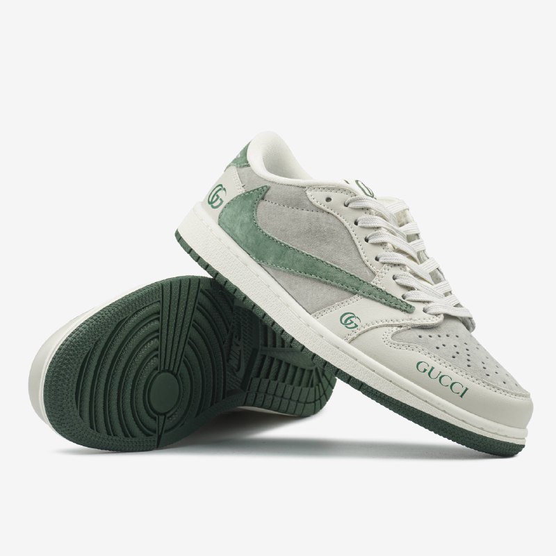 Jorgan 1 Jorgan 1 Low x Travis Scott x Gucci Green Beige, фото 2