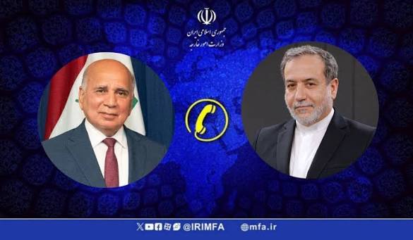 روزنامه ایران: ⭕ گفتگوی عراقچی و همتای عراقی خود درباره تحولات منطقه🔹سیدعباس عراقچی، وزیر امور خارجه ایران و فواد حسین، وزیر امور خارجه