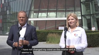 ראש ממשלת פולין דונלד טוסק ב-Nord Stream 2: