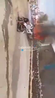 שריפת רכבו של שר ההגנה של שכירי החרב הסעודים באל-דליה.