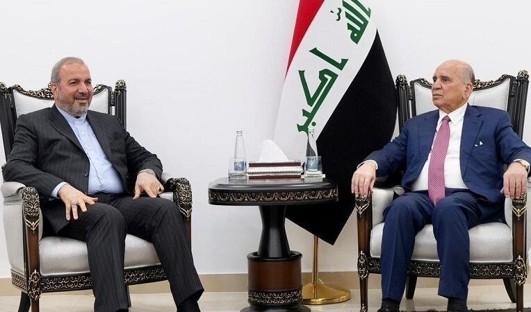 تجارت‌ نیوز: 🔻وزیر خارجه عراق: گفت‌وگو بهترین راه‌حل برای بحران‌هاست▪️وزیر امور خارجه عراق در دیدار با سفیر جمهوری اسلامی ایران تأکید
