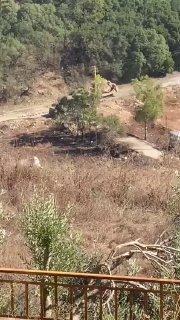 The occupation is a bulldozer on a Saluki road by Bnei Hayyan