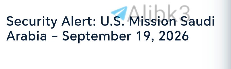 The US Embassy in Saudi Arabia issues a security warning to Americans about the possibility of closing the airspace due to the developments in the region.