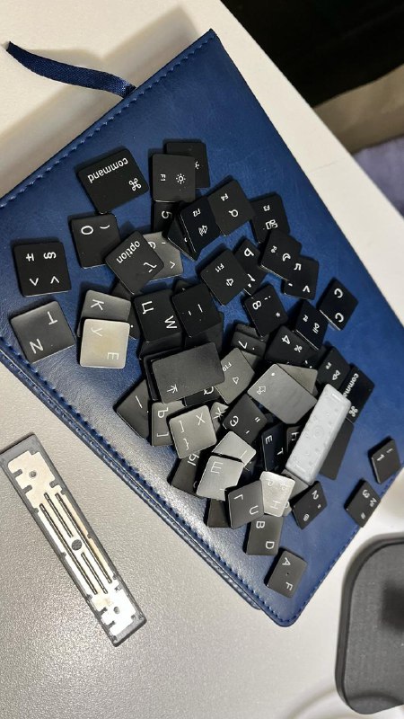 Штучные кнопки и накладка для MacBook с американской раскладкой — фото 1