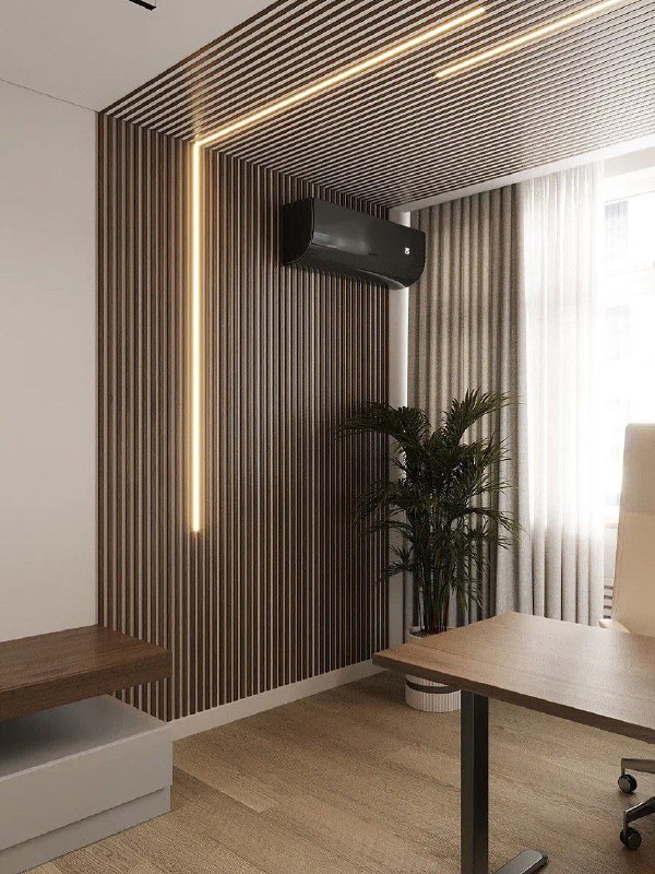 Оцените проект спальни и кабинета от 1 до 5 в комментариях Спальня - 14,5 кв.м Кабинет - 19,3 кв.м Дизайнер Наталья квартира70квм Узнать стоимость ... - изображение 6 - telegram, view, оцените