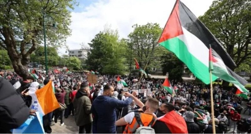 🔸🔸Interception of Palestine supporters led by Scotland from the Irish football game and the Israeli POW regime