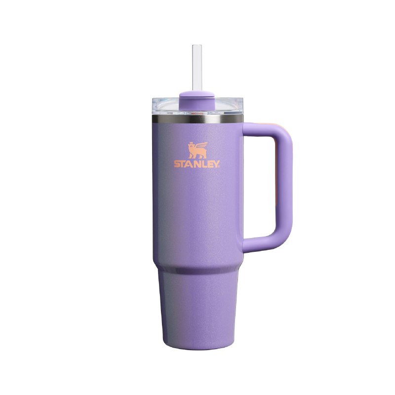 STANLEY Quencher H2.0 FlowState Pipetli Termos Bardak 0.89 Litre - Parlak Lila (Periwinkle Shimmer) | Paslanmaz Çelik