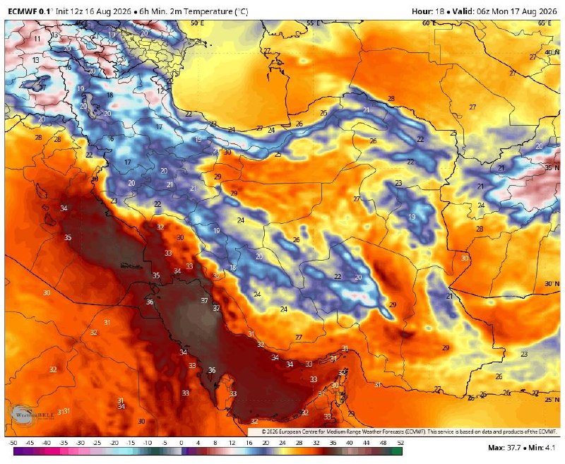 هواشناسی تهران و البرز: 📆 1405 /5/25❗️ همچنان احتمال رکوردشکنی دمایی برای روزهای آینده وجود دارد ...🔥 برای فردا صبح نیز مجدداً شاهد اوج گیری افز
