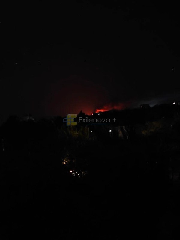 Occupied Luhansk is under a drone attack, with multiple explosions and a fire reported in the city.
