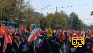 הדהוד אללהו אכבר בשם מר הרג את איראן ומשפחתו מהאבלים בטקס קבורת הגופות הקדושות