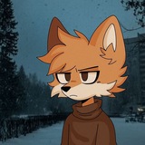Лисня рисует