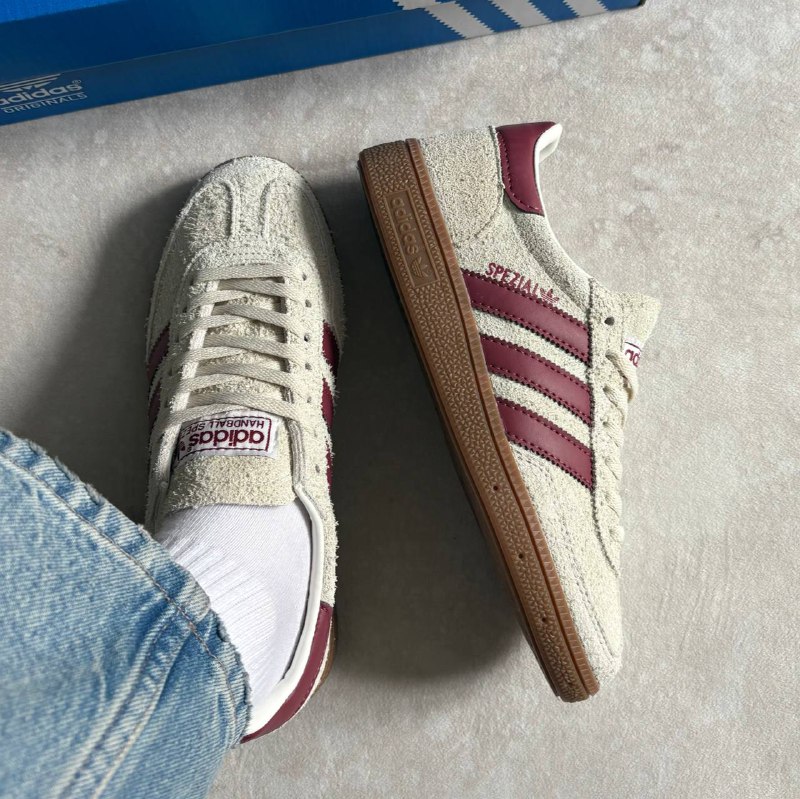 Adidas Adidas Handball Spezial Off White Collegiate Burgundy, фото 2