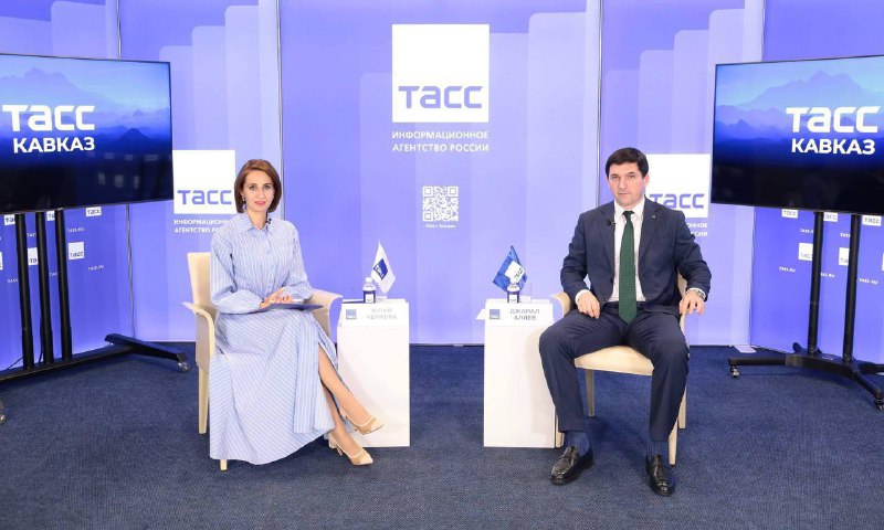 Региональный информационный центр «ТАСС Кавказ» в Пятигорске провел пресс-конференцию, посвященную развитию Махачкалинского морского торгового порта и  фото