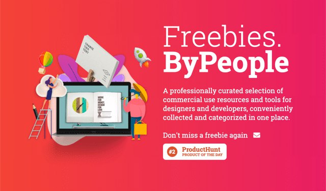 Freebies.ByPeople 各種免費素材集散地，設計師開發人員必須收藏