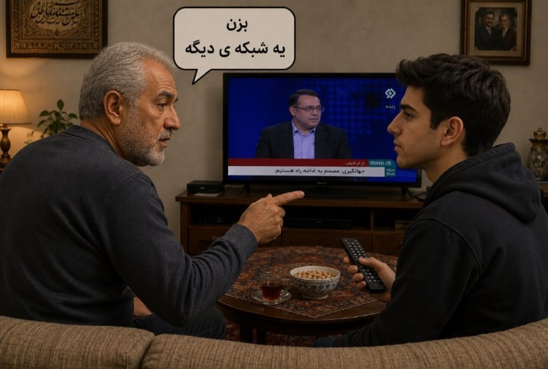 Fars News | فارس نیوز: 🔴 ديروز تو كرمانشاه یه مردی موقع تماشای تلویزیون به پسرش میگه : این کانال کصشعر رو عوض کن پسرش گوش نمیده مرده میره تفنگ 