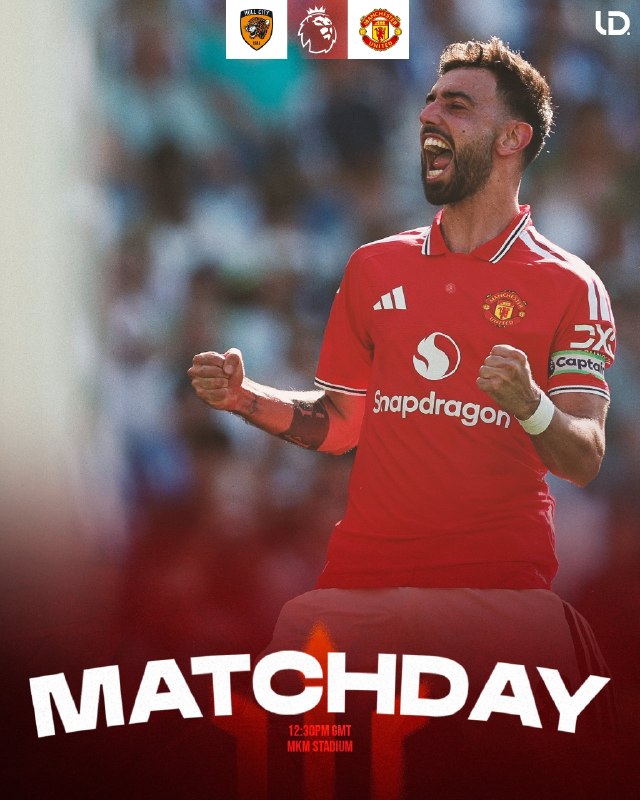 منچستریونایتد | منچستر یونایتد: ⚽️ روز بازی: پرمیرلیگ انگلیس ⚽️ منچستریونایتد 🆚 هال سیتی ⚽️⏰ ساعت: 15:00 | MKM STADIUM ⁉️ پیشبینی تون از نتیجه بازی؟ 🔴