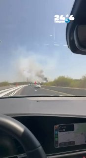 🇮🇱 צפי לפקקים רציניים: בשל שריפה שמשתוללת סמוך לבן שמן, כביש 6 לשני הכיוונים וכביש 1 לכיוון מזרח נחסמו לת…